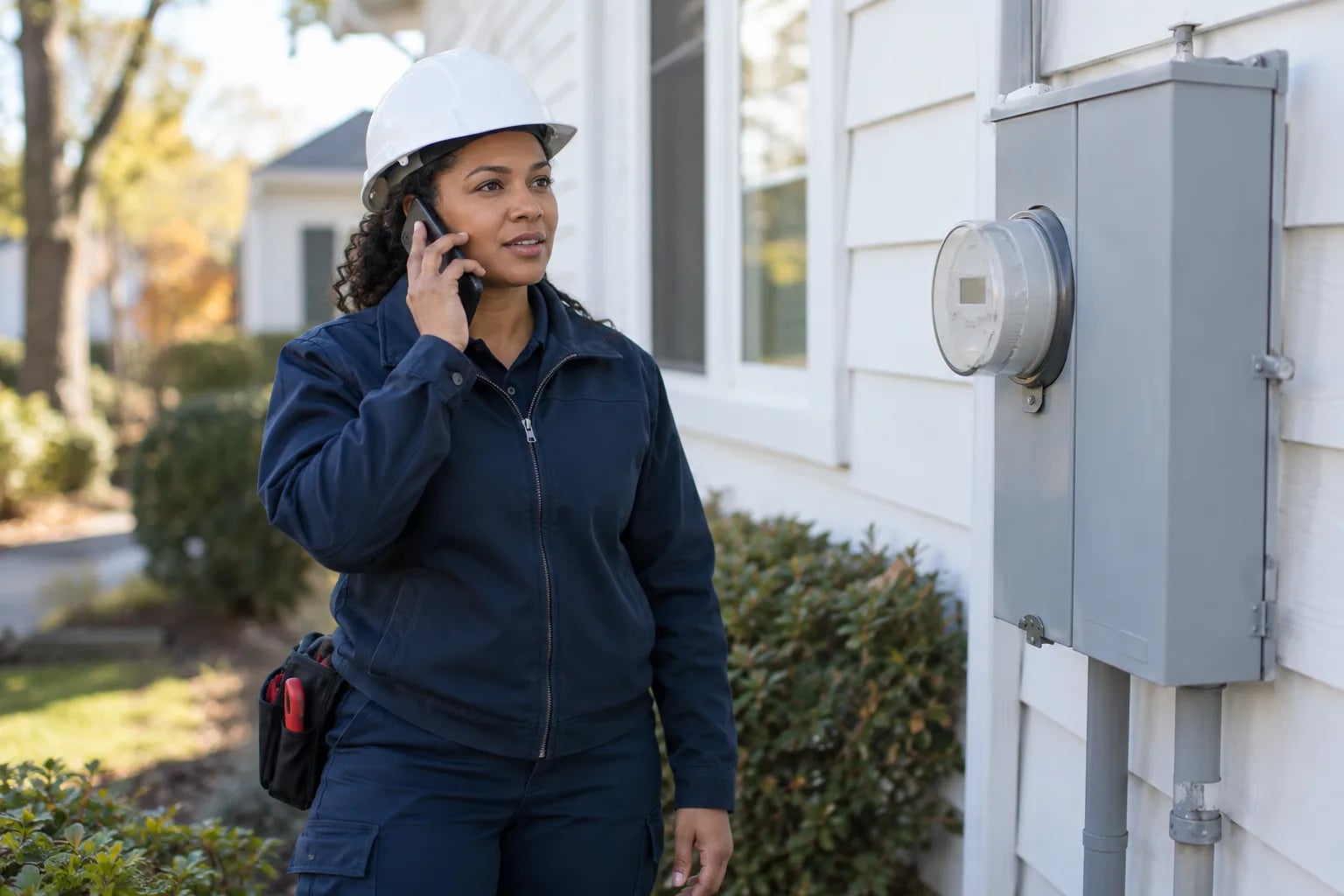 A customer conversation in a energy & utilities setting