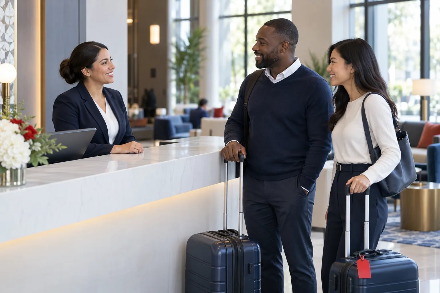 A customer conversation in a travel & entertainment setting